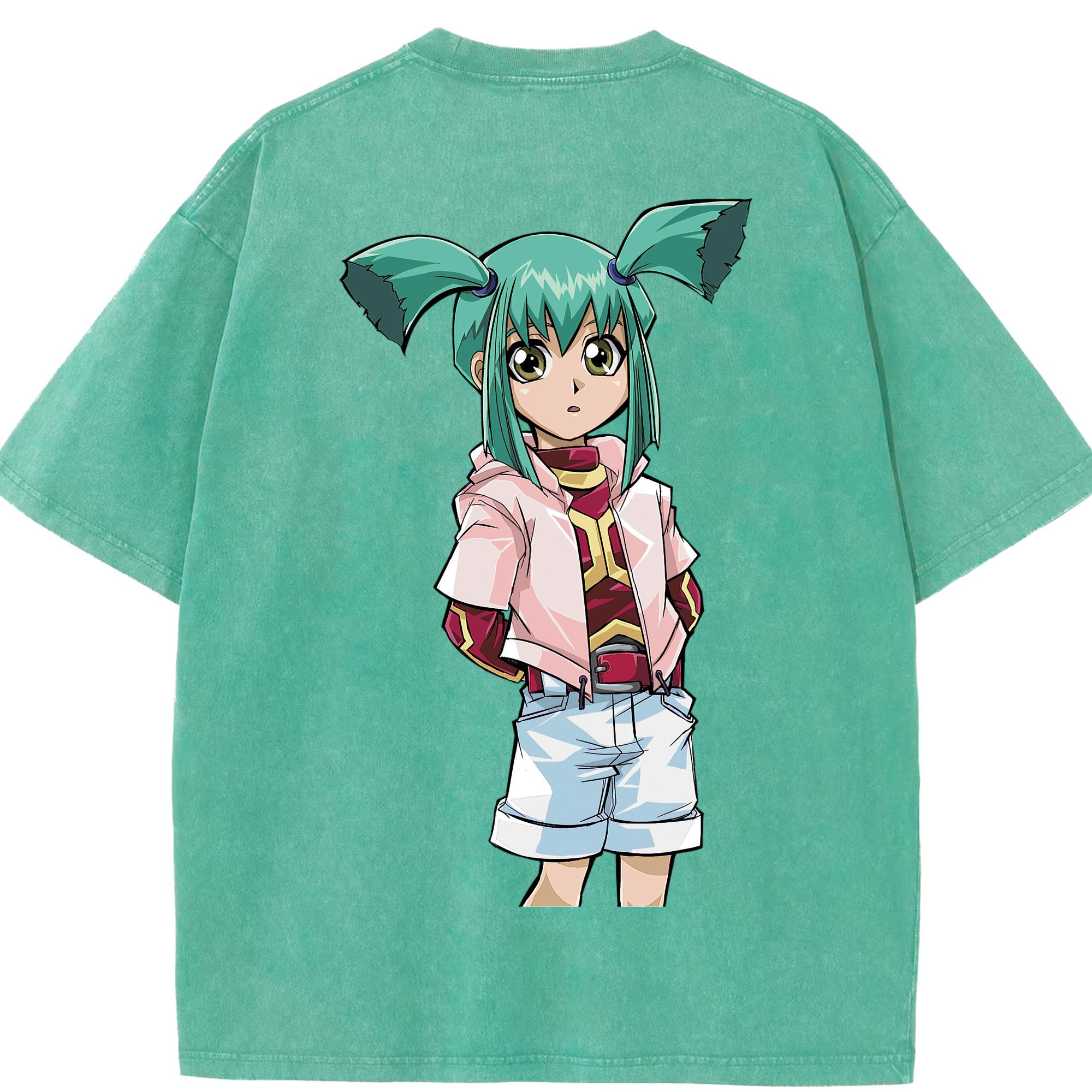 （画像用） 遊☆戯☆王 Yu-Gi-Oh! 綿100% ヴィンテージ風 半袖Tシャツ（背面プリント）